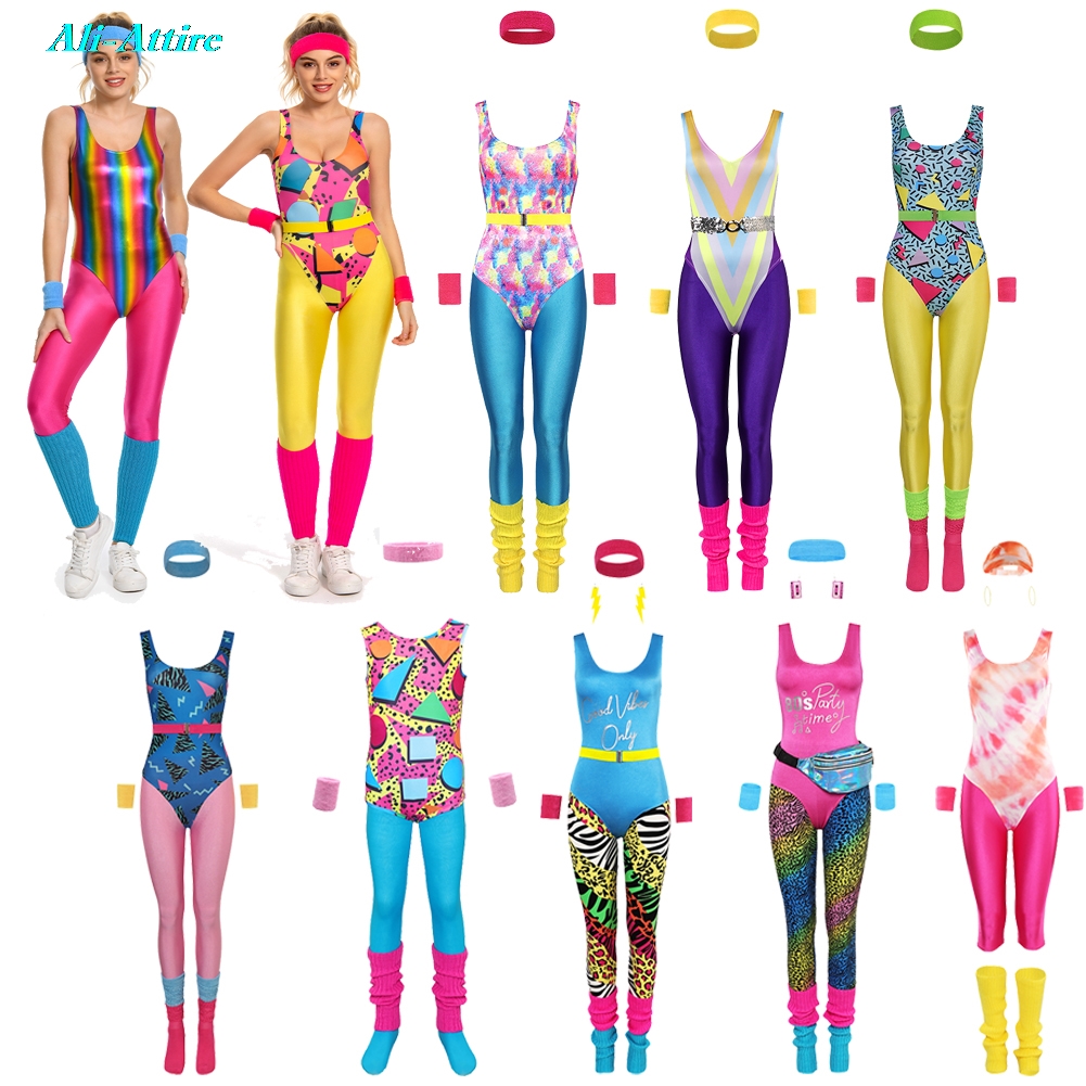 Yoga Fitness Set - Yoga Sportswear Fitness Hippie Fantasia 80s