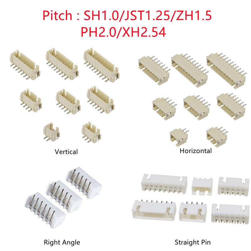 Dip Bar Parallel - 10PCS SH/JST/ZH/PH/XH Pitch 1.0MM 1.25MM 2.0MM