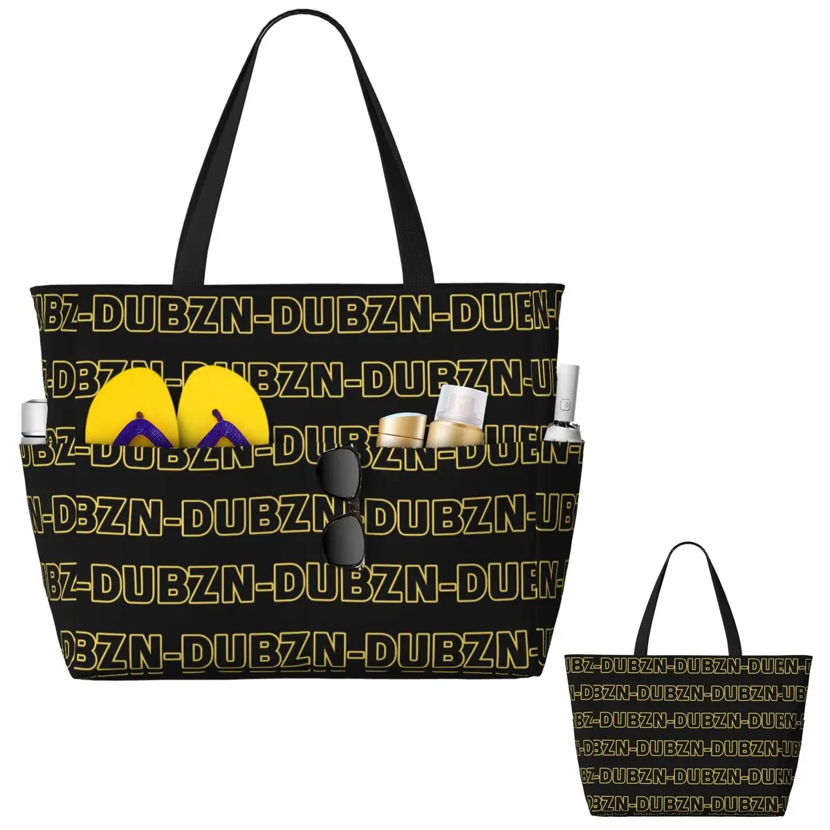 Yoga Fitness Merch - N-Dubz Merch NDubz Logo Beach Tote