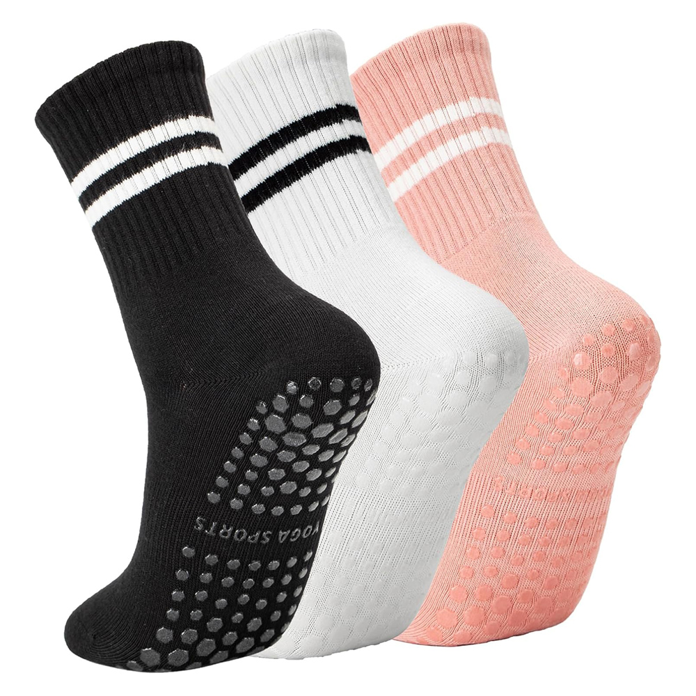 Yoga Dance & Fitness Center Llc - Yoga Pilates Socks with Grips for