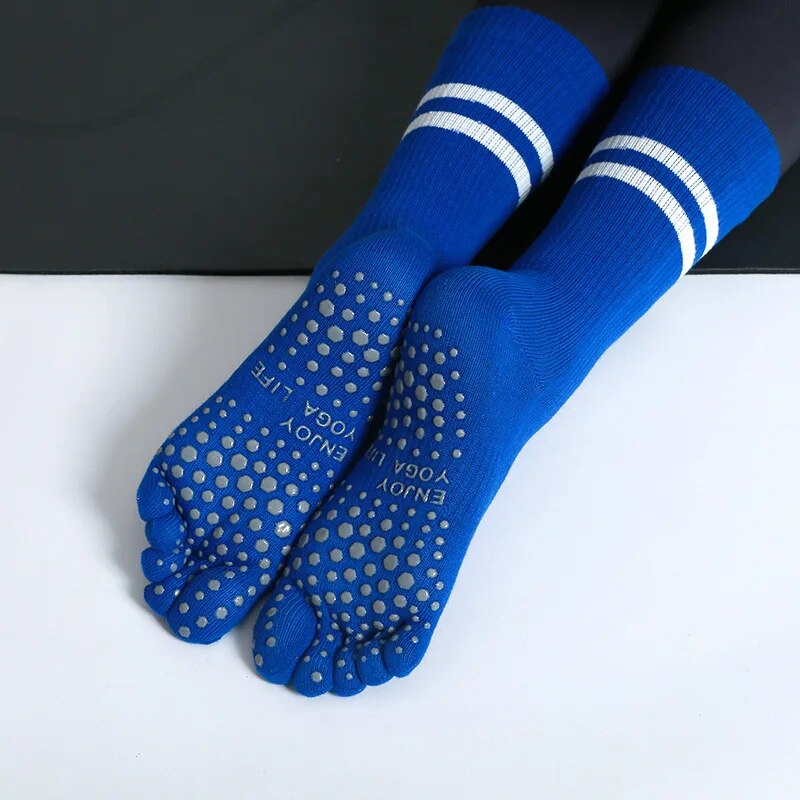 Yoga Fitness Women - Women Breathable Yoga Socks Mid-tube Non-slip