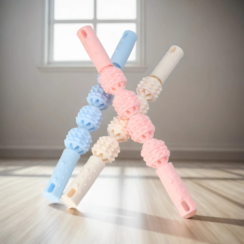 Yoga Fitness Massage - Thin Leg Massage Stick Wolf Teeth