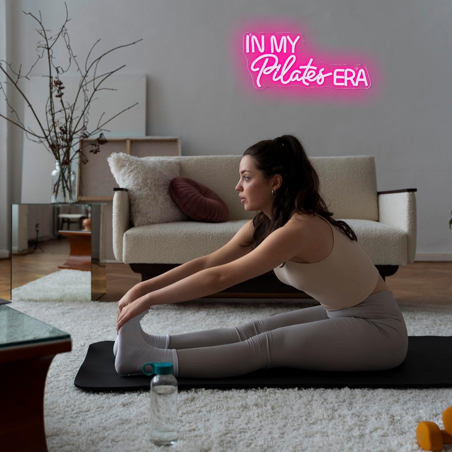 In My Pilates Era Neon Sign Di - огляд і ціна Yoga Fitness Rooms