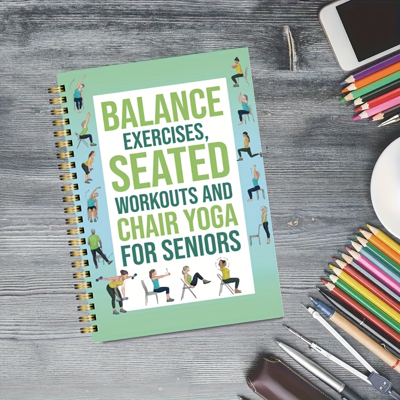Chair Yoga Exercise Notebook F - огляд і ціна Yoga Fitness Journal