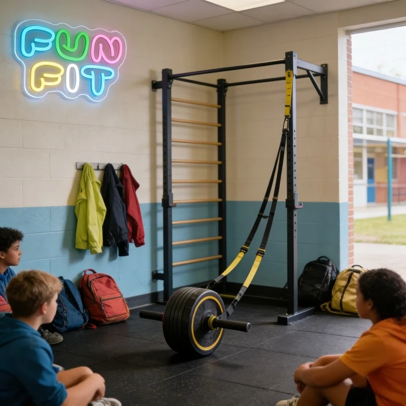 Fun Fit Neon Sign LED Cartoon  - огляд і ціна Yoga Fitness Rooms