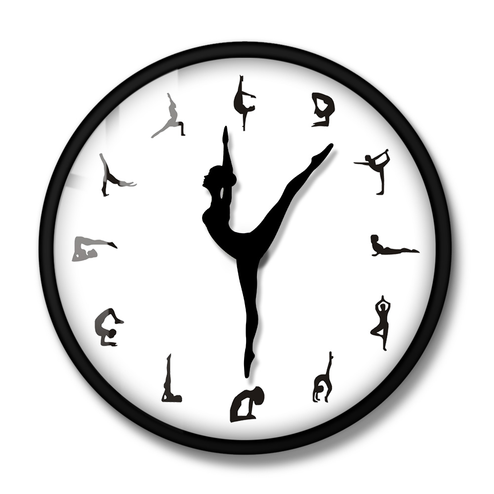 Yoga Postures Wall Clock GYM F - огляд і ціна Yoga Fitness Watch