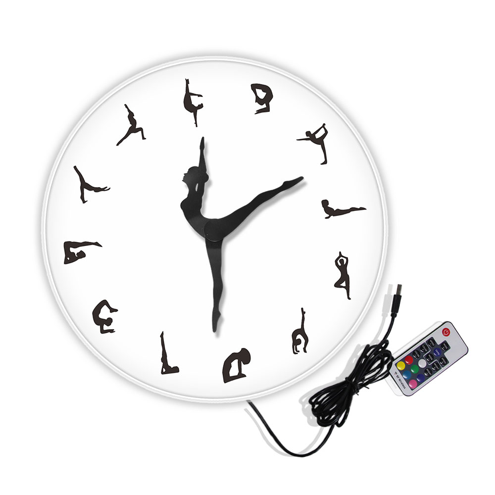 Yoga Postures Wall Clock GYM F - огляд і ціна Yoga Fitness Watch