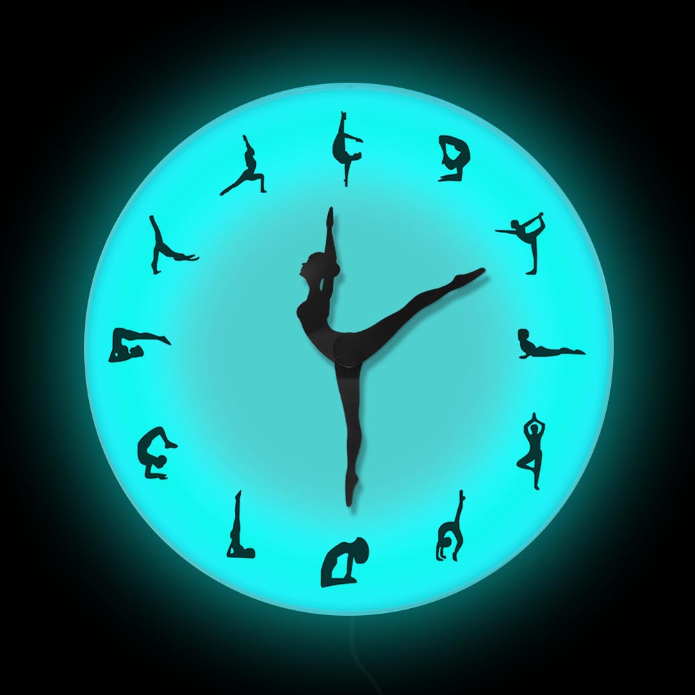 Yoga Postures Wall Clock GYM F - огляд і ціна Yoga Fitness Watch