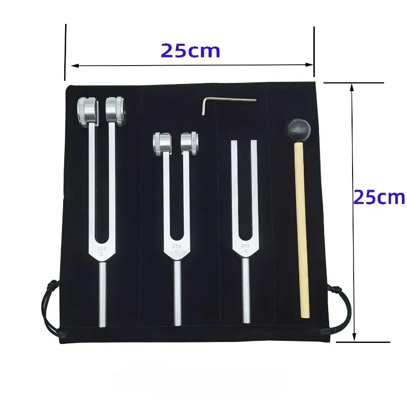 3PCS Tuning Fork Set 128 256 5 - огляд і ціна Yoga Y Fitness