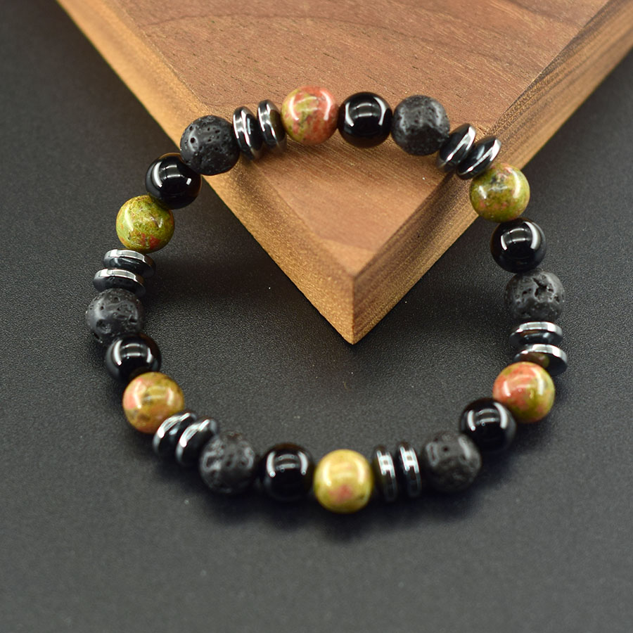 Natural Unakite Jasper Stone B - огляд і ціна Yoga Fitness Promotion