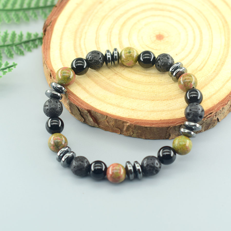 Natural Unakite Jasper Stone B - огляд і ціна Yoga Fitness Promotion