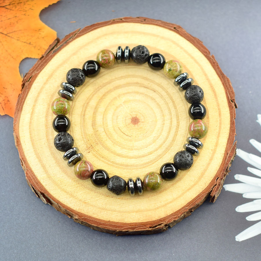 Natural Unakite Jasper Stone B - огляд і ціна Yoga Fitness Promotion