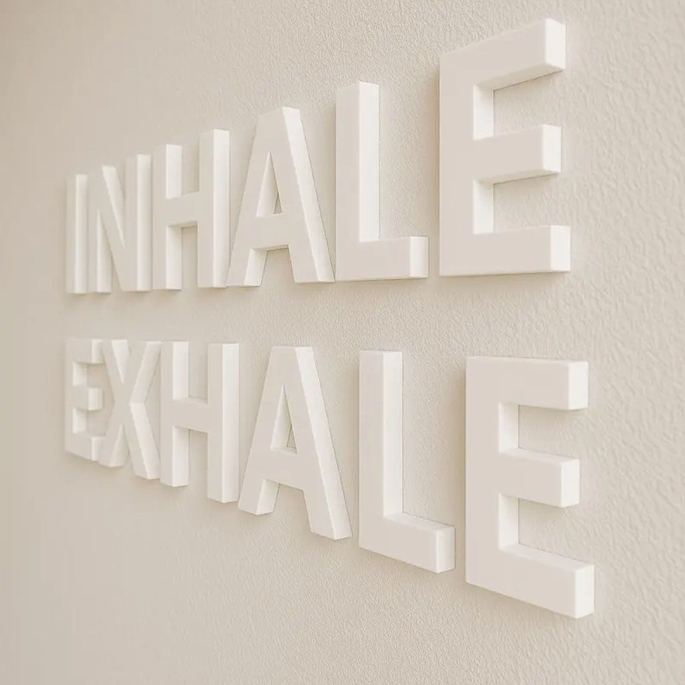 INHALE EXHALE Wall Sign Yoga S - огляд і ціна Yoga Fitness Rooms
