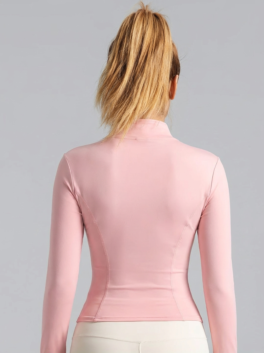 New Women Light Pink Yoga Coat - огляд і ціна Yoga Fitness Women