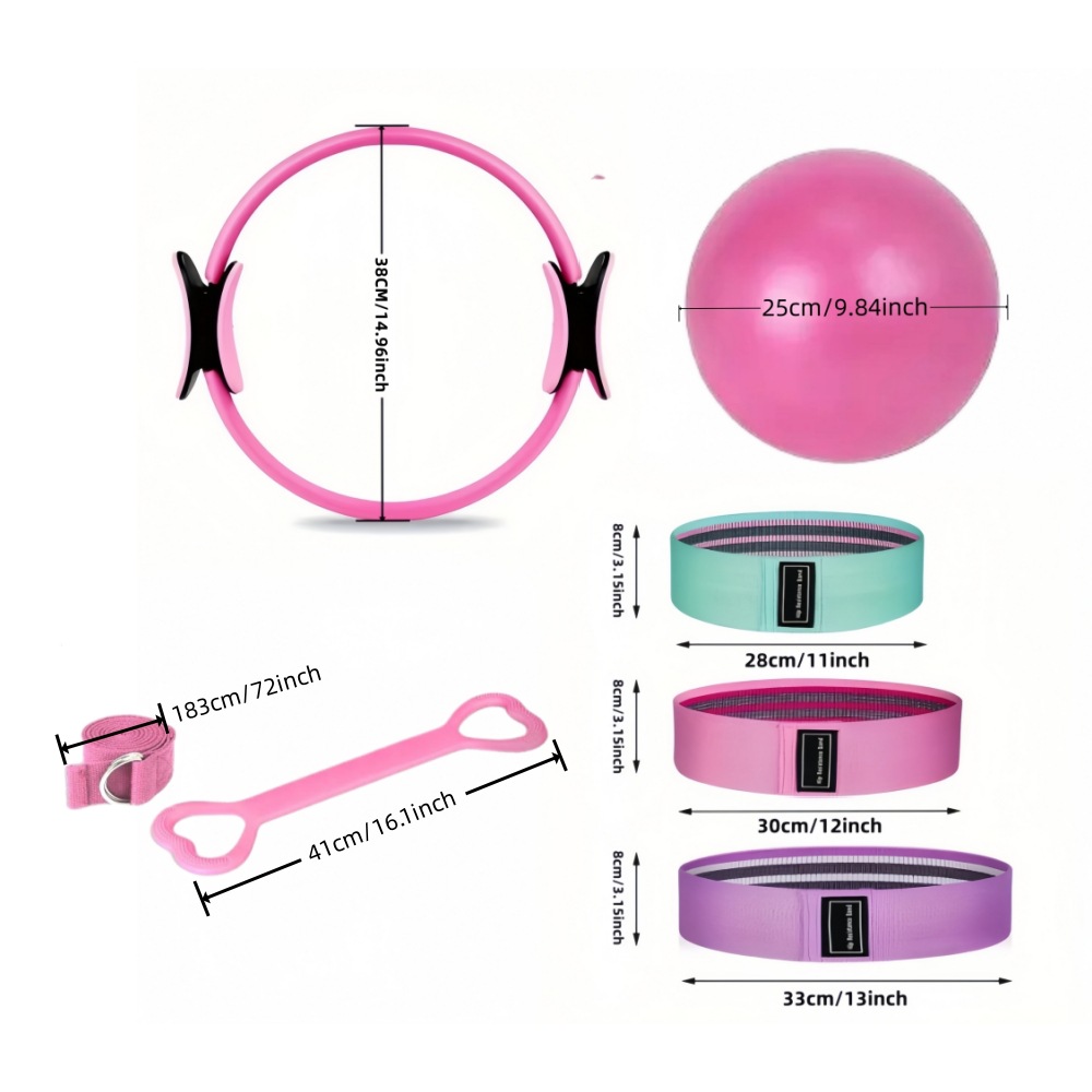 8-piece Pilates Ring Ring Set  - огляд і ціна Yoga Fitness Ring