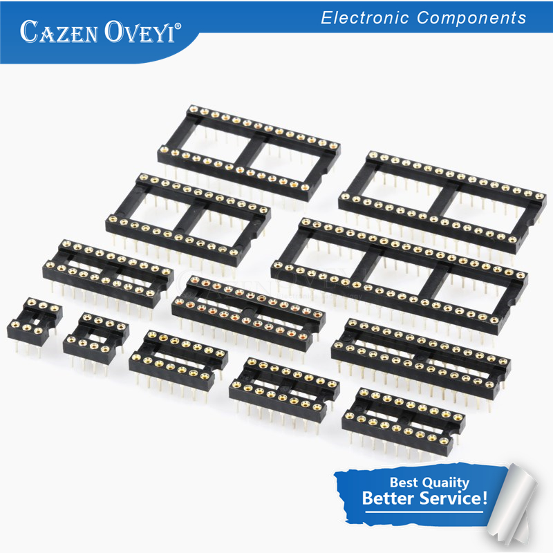10PCS Round Hole IC socket Con - огляд і ціна Dip Bar Parallel
