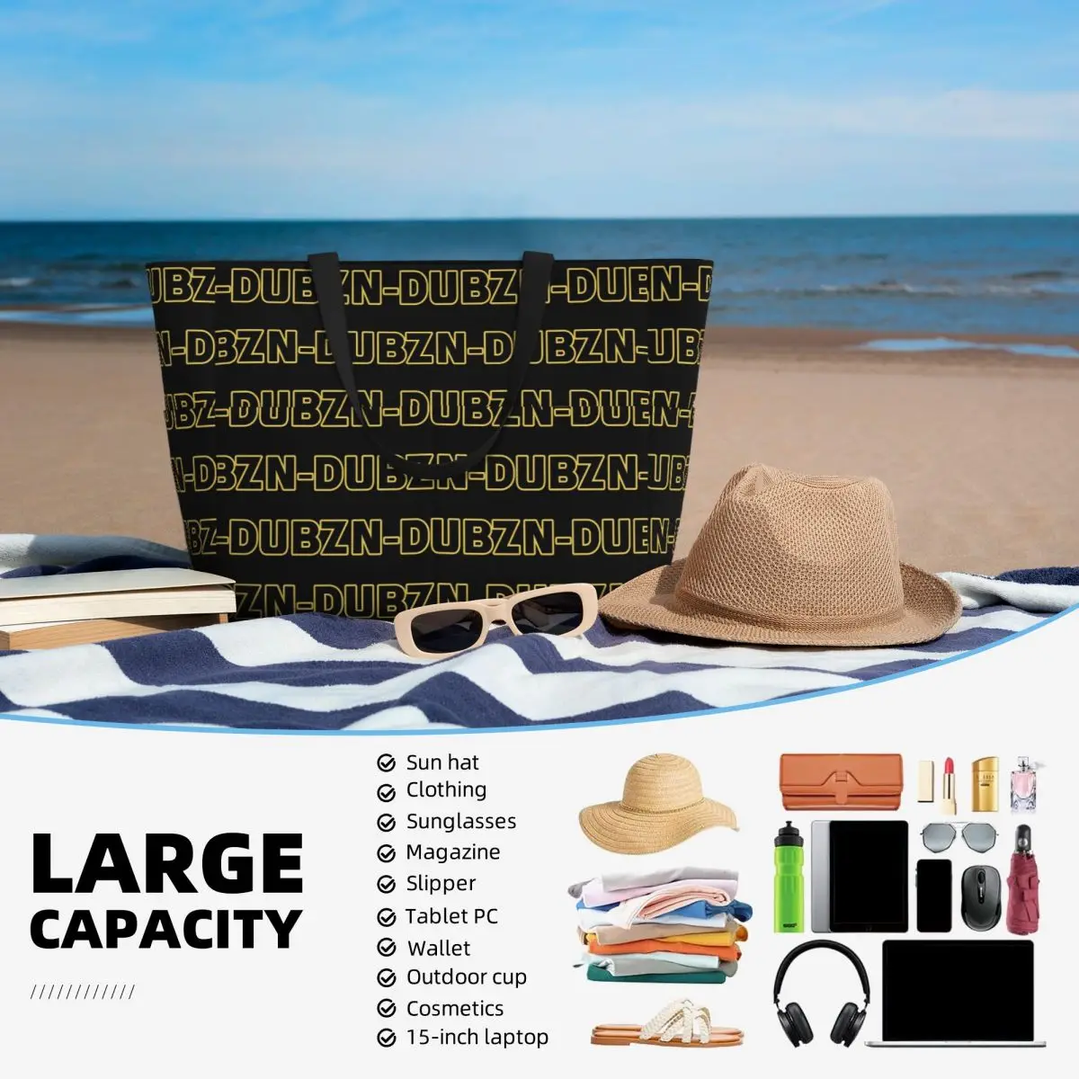 N-Dubz Merch NDubz Logo Beach  - огляд і ціна Yoga Fitness Merch
