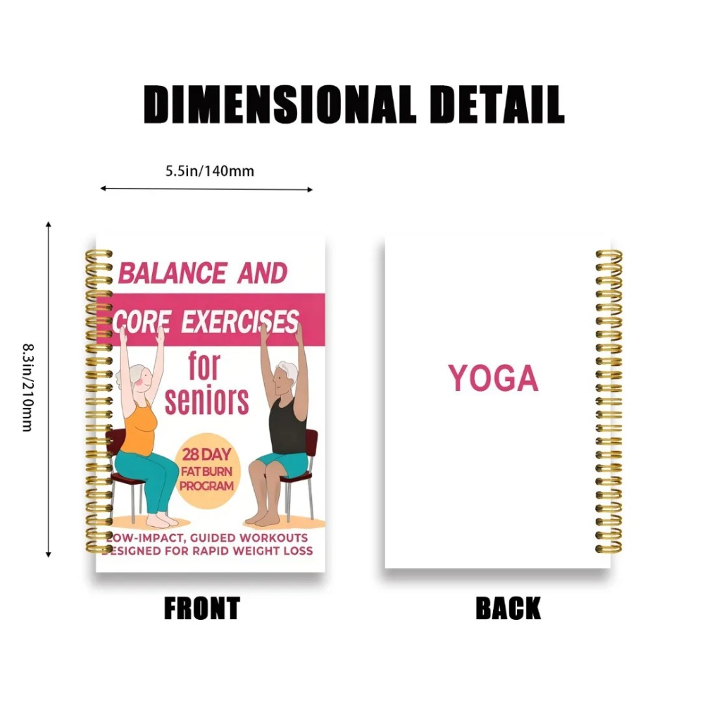Chair Yoga Exercise Notebook F - огляд і ціна Yoga Fitness Journal