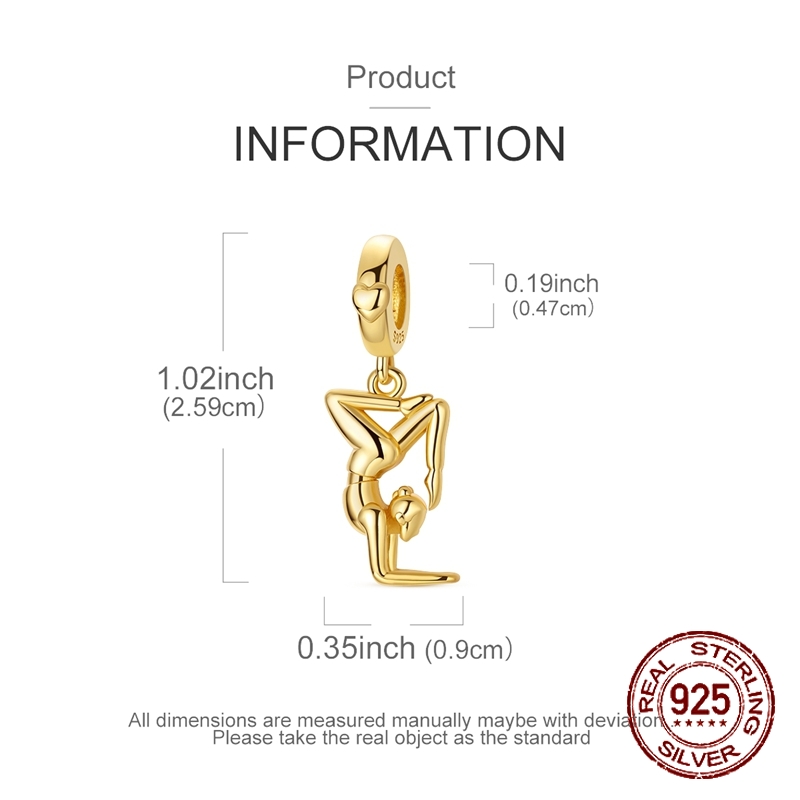 925 Sterling Silver Golden Yog - огляд і ціна Yoga Fitness Gifts