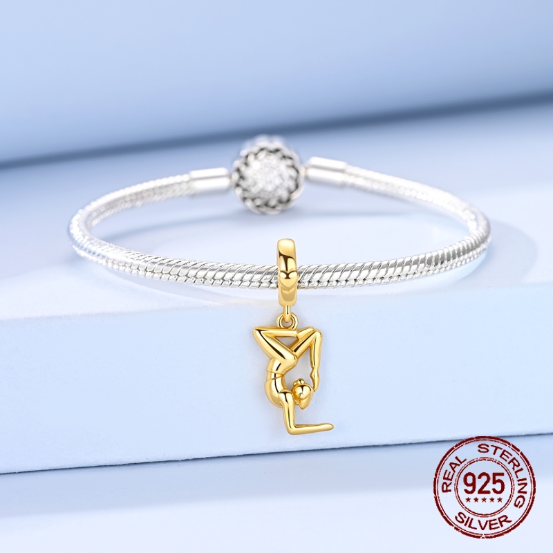 925 Sterling Silver Golden Yog - огляд і ціна Yoga Fitness Gifts