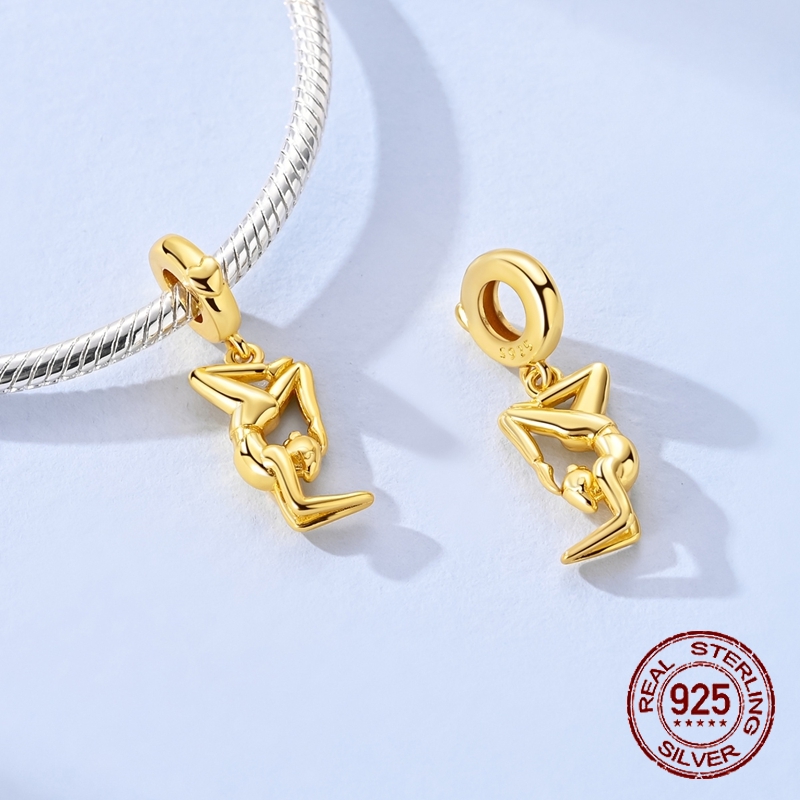 925 Sterling Silver Golden Yog - огляд і ціна Yoga Fitness Gifts
