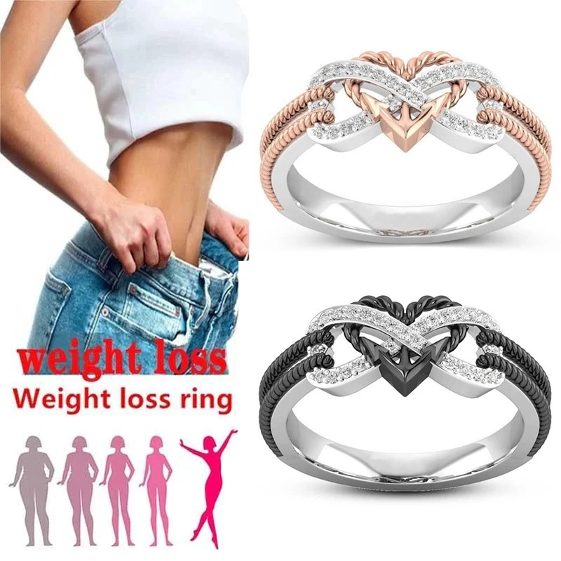 Black Rose Gold Color Heart Ri - огляд і ціна Yoga Fitness Gifts