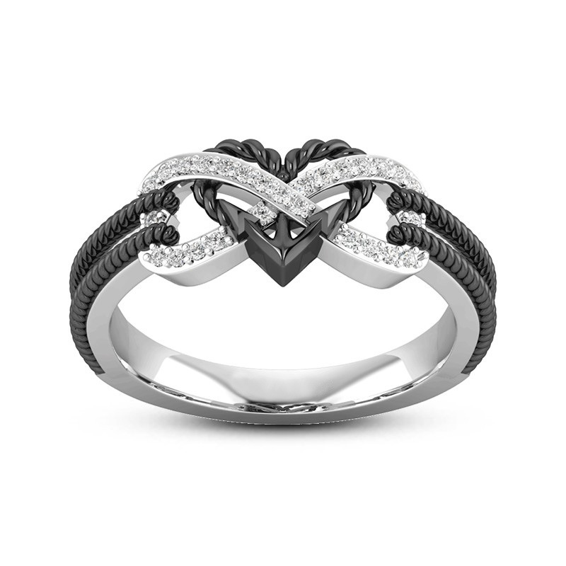 Black Rose Gold Color Heart Ri - огляд і ціна Yoga Fitness Gifts