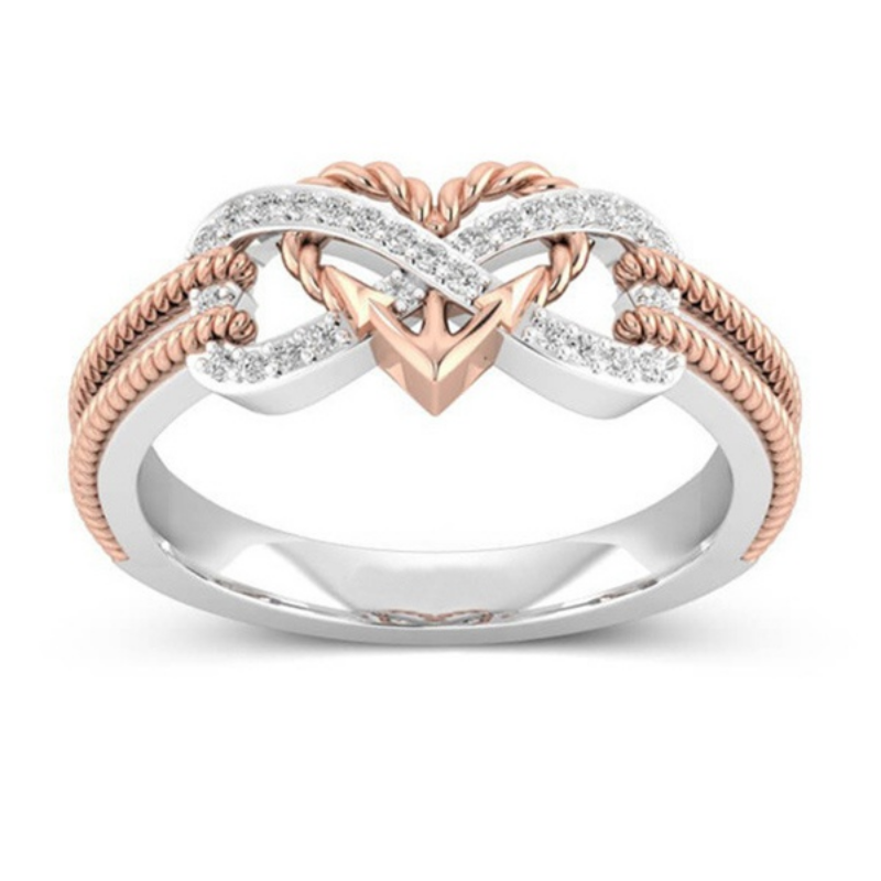 Black Rose Gold Color Heart Ri - огляд і ціна Yoga Fitness Gifts