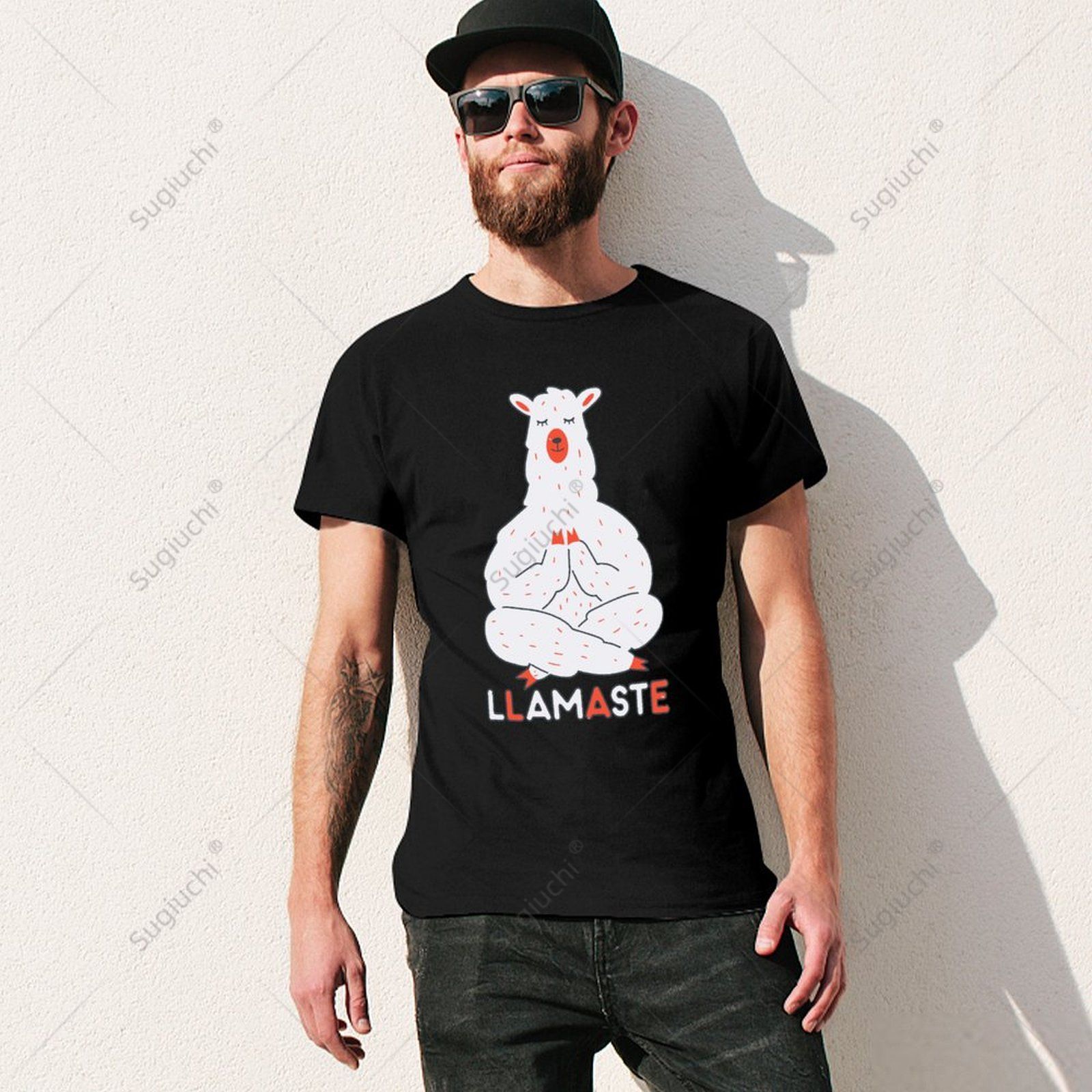 Unisex Men Llamaste Funny Zen  - огляд і ціна Yoga Fitness Gifts